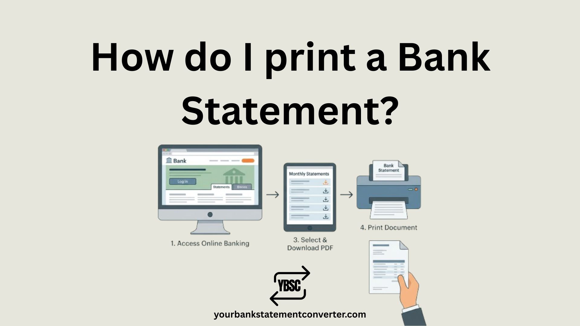 How do I print a Bank Statement