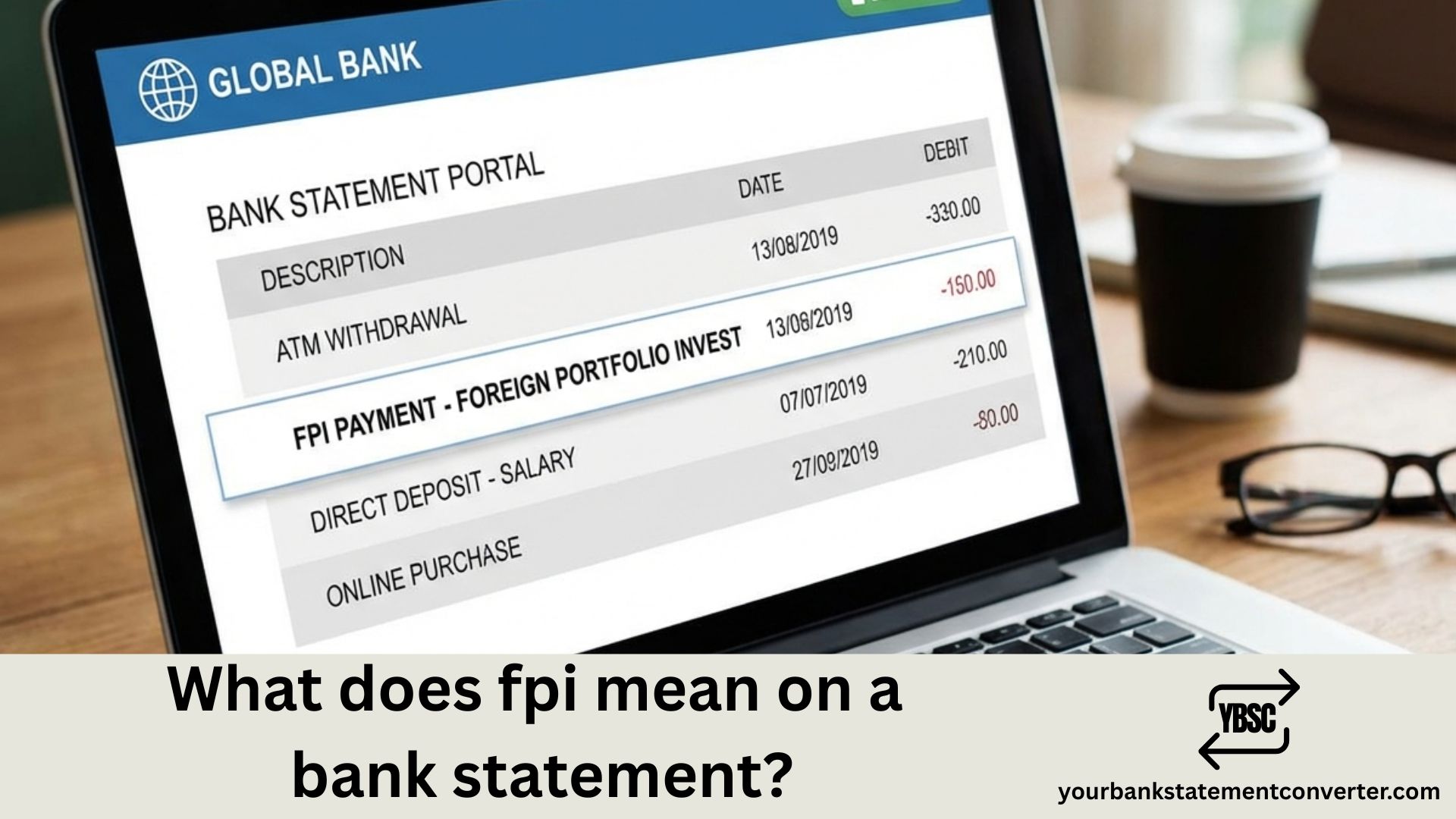 What does fpi mean on a bank statement
