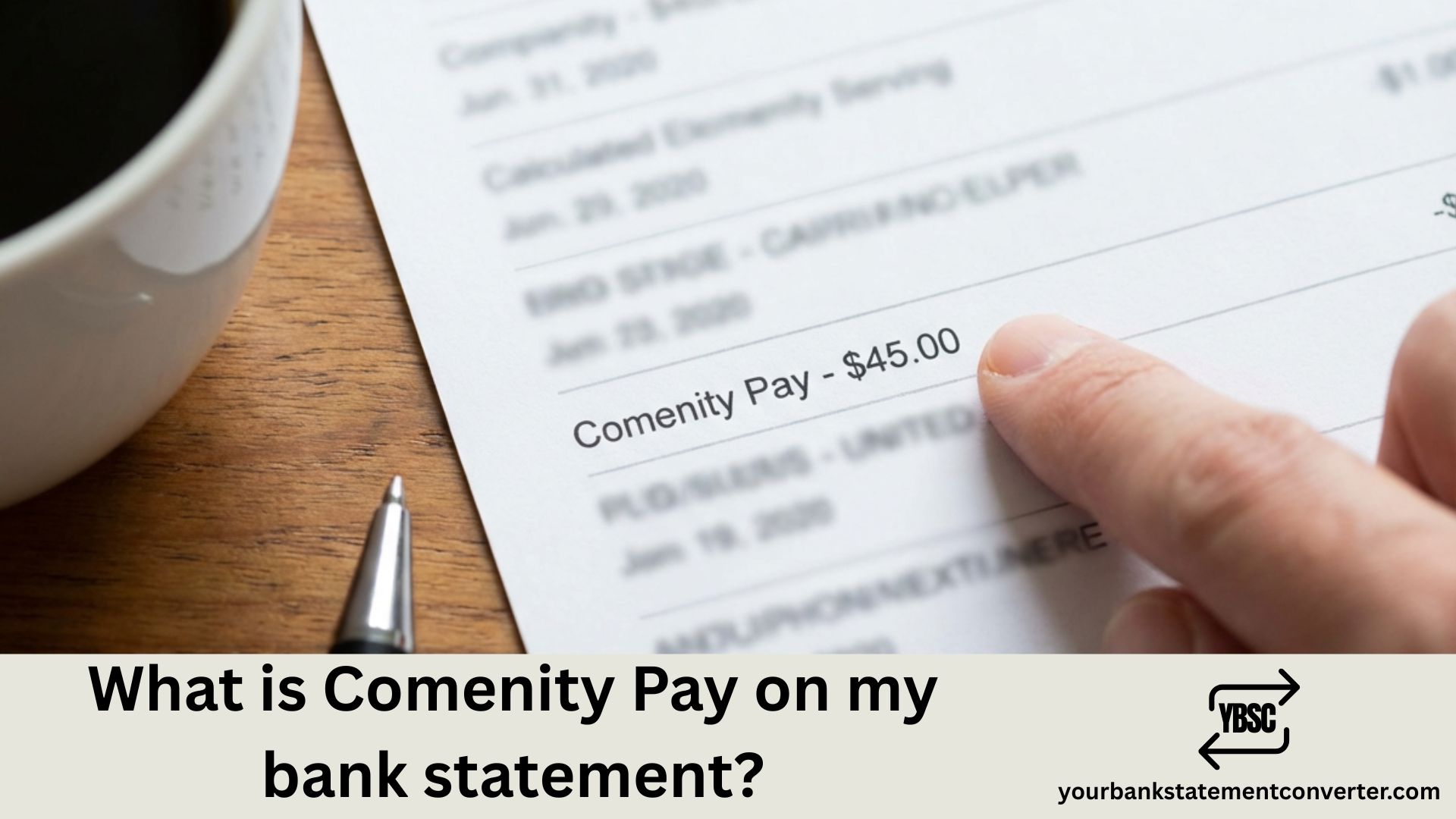 What is Comenity Pay on my bank statement
