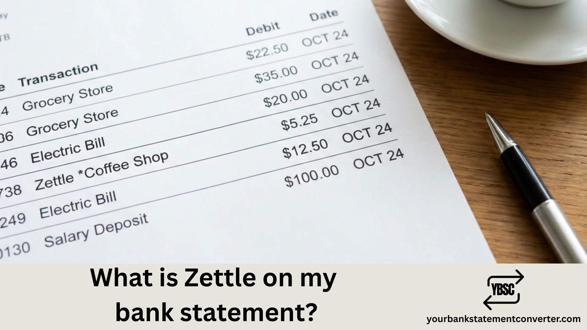 What is Zettle on my bank statement