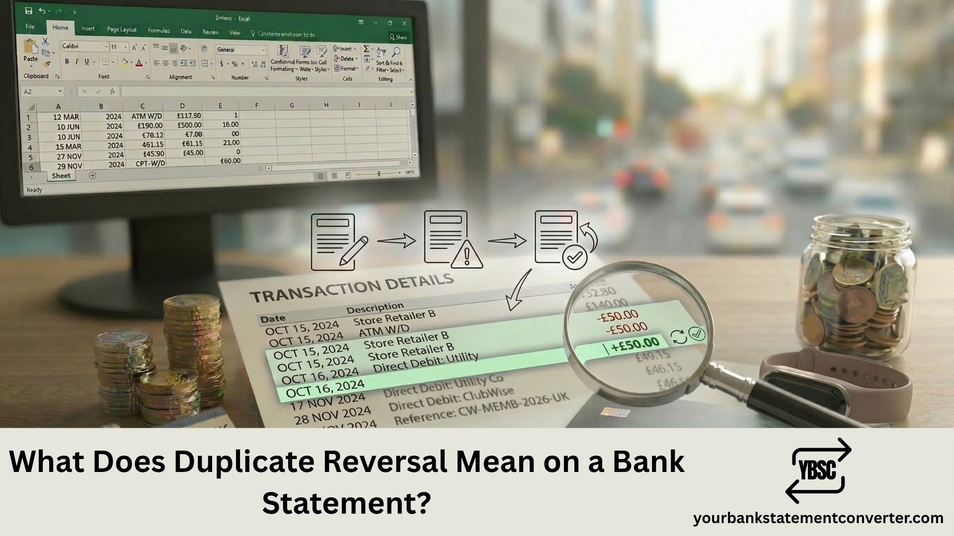 What Does Duplicate Reversal Mean on a Bank Statement