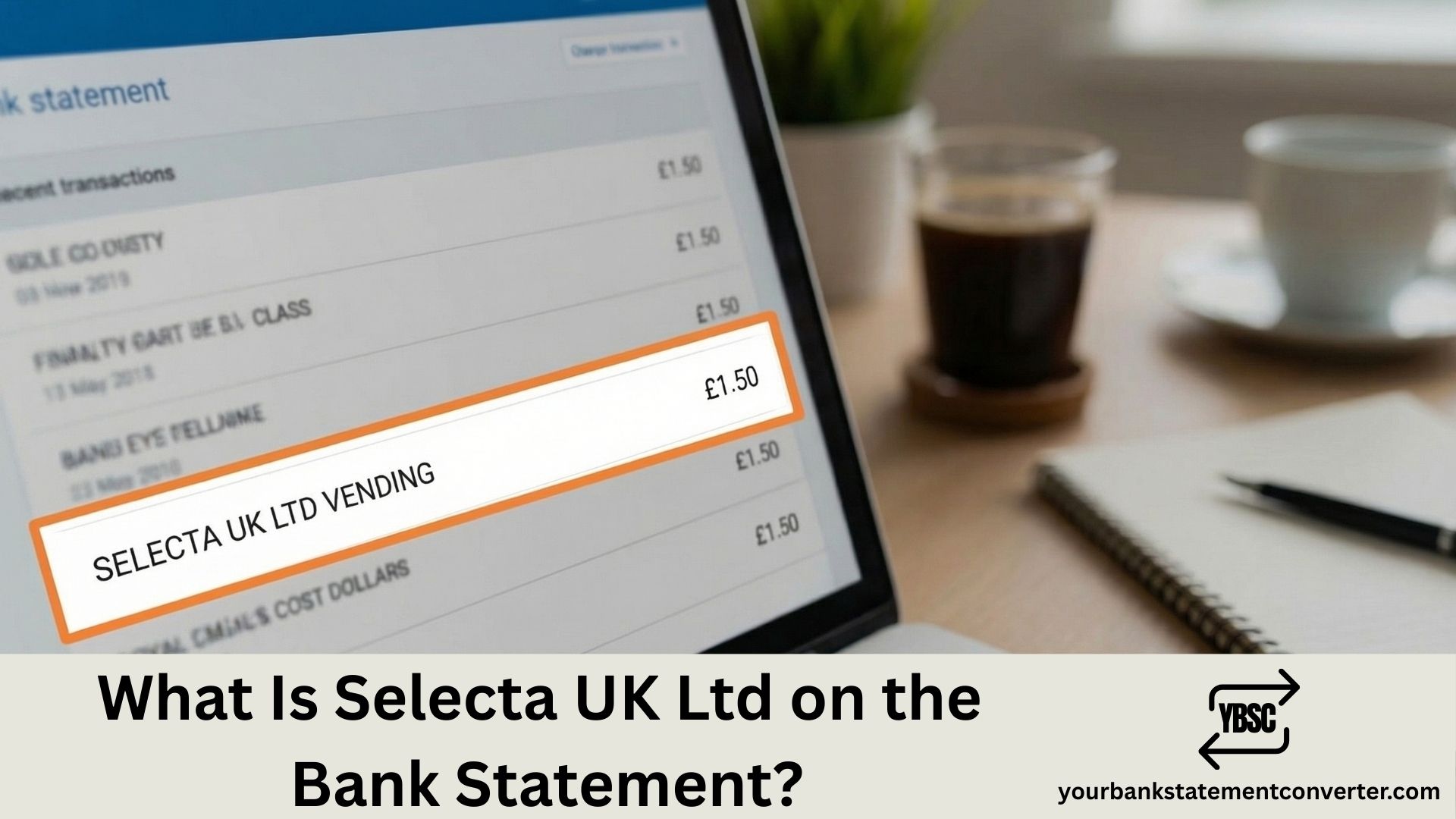 What Is Selecta UK Ltd on the Bank Statement