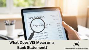 What Does VIS Mean on a Bank Statement