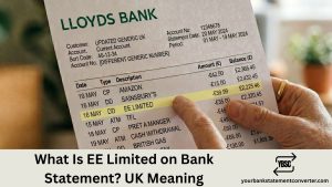 what is ee limited on bank statement