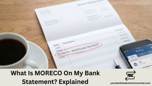what is moreco on my bank statement