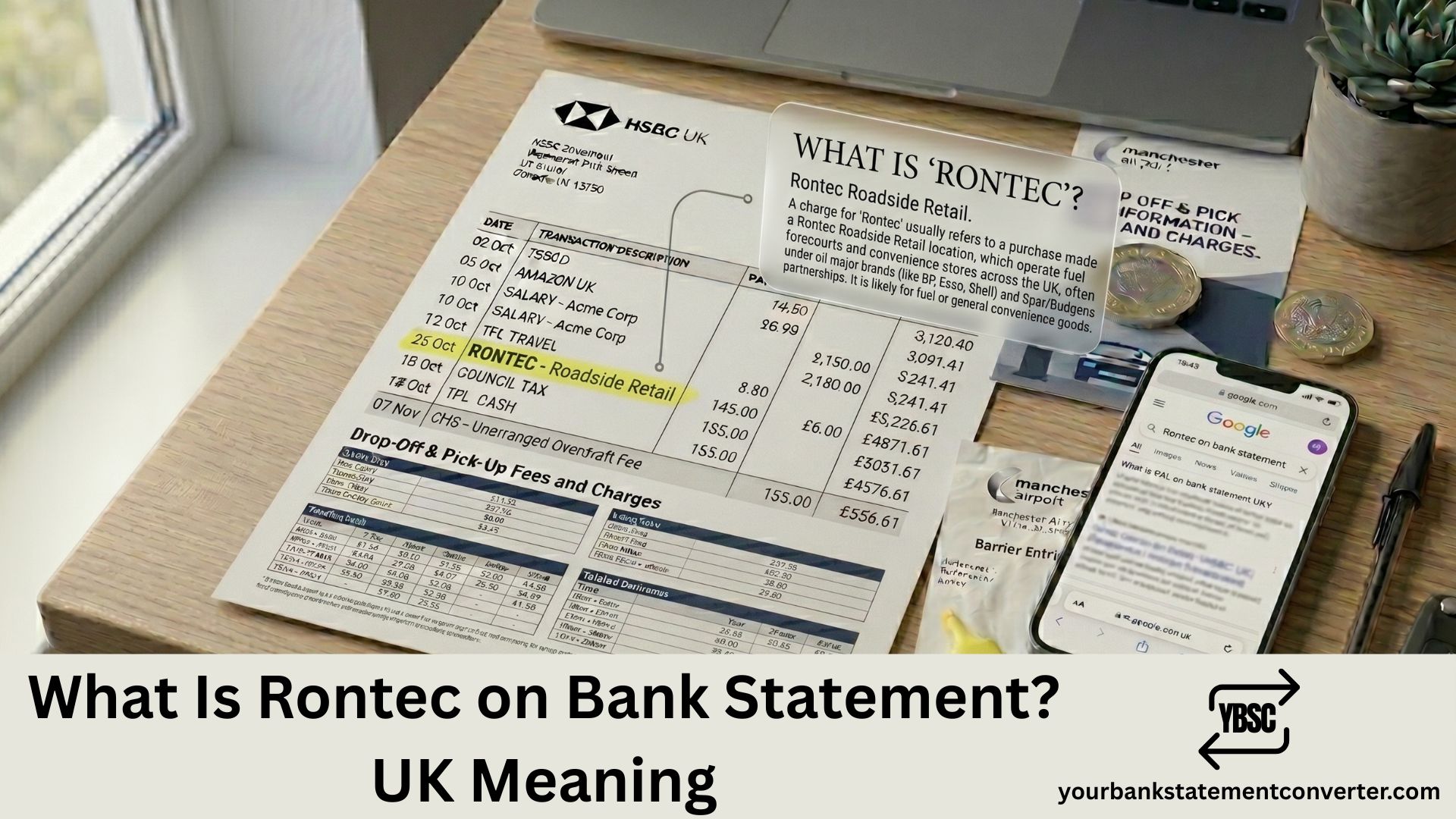 what is rontec on my bank statement
